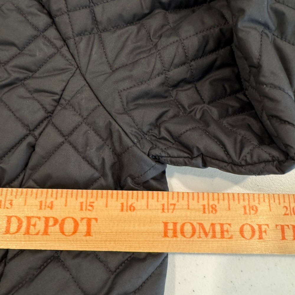 The North Face Womens XS Black Quilted Full Zip Jacket Diamond Pattern Insulated - Picture 4 of 7